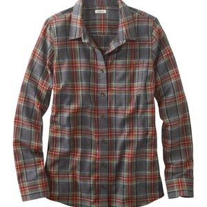 Gray LL bean scotch flannel